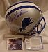 Barry Sanders Autographed/Hand Signed Detroit Lions Full Size Deluxe Replica Football Helmet
