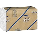 Scott C Fold Paper Towels (01510) with Fast-Drying Absorbency Pockets, 12 Packs / Case, 200 C Fold Towels / Pack
