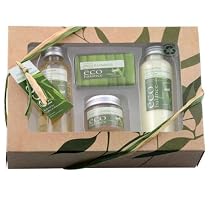 Gloss Coffret de Bain Eco Balance, Bambou et Citron (Bambus und Zitrone), Geschenkset, 4-teilig