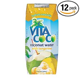 Vita Coco Coconut Water with Tangerine, 11.2-Ounce Tetra Paks (Pack of 12)