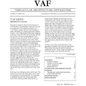 Vernacular Architecture Forum Membership by