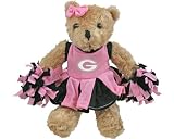Champion Treasures NCAA Georgia Bulldogs Pink & Black Cheerleader Bear