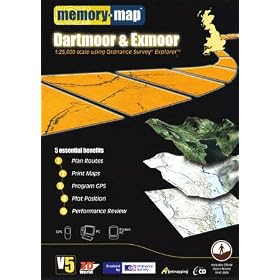 Memory-Map V5 Dartmoor & Exmoor OS 1:25,000