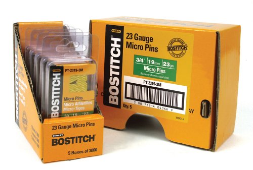 Bostitch PT-2319-3M 3/4-Inch 23 Gauge Pin (3000 per Box)
