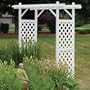 Dura-Trel Elegance Vinyl Arbor w/ White lattice