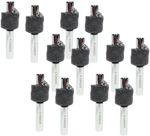 Camber 2" Hi Hat Stacker Drum Mount Hardware, Chrome - 12 PAK