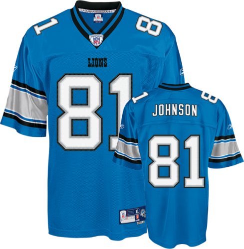 Detroit Lions Calvin Johnson Sale Premier Adult Team Color Jersey