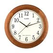 Wood Atomic Wall Clock  Natural