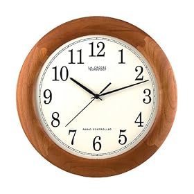 Wood Atomic Wall Clock – Natural