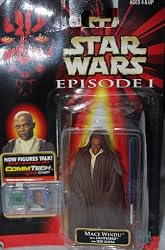 Star Wars Episode 1: Mace Windu Comm Tech Reader Action Figure - Samuel L Jackson