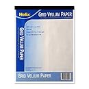 Helix Vellum Pad, 10 x 10 Grid, 8.5 x 11 Inch, 50 Sheets, White (37999)