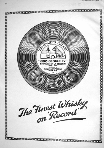 1930 ADVERTISEMENT KING GEORGE SCOTCH WHISKY COMPETITION HAT COAT RAZOR