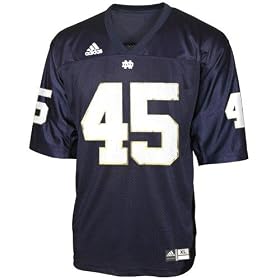 Adidas Notre Dame Fighting Irish #45 Navy Replica Football Jersey