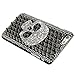 iPhone 6 Skull Case, Charm Of Diamonds Unique Handmade 3D Cool Skull Black Case For Apple iPhone 6 4.7'' Bling Rhinestone Crystal Cover Phone Back Hard Protective Skin +Clean Cloth