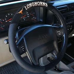 NCAA Texas Longhorns Poly-Suede Steering Wheel Cover