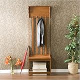IMAGE OF Hall Tree Entry Bench in Mission Oak