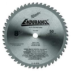 Milwaukee 48-40-4520 8-Inch 50 Tooth Ferrous and Non-Ferrous Metal Cutting Saw Blade with 5/8-Inch Arbor