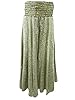 Womens Sari Harem Pants Green Vintage Silk Palazzo Hippy Chic