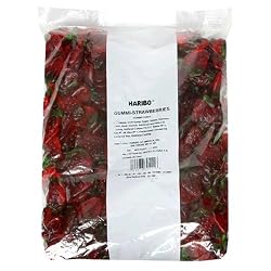 Haribo Gummi Candy, Strawberries, 5-Pound Bag