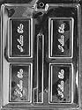 I LOVE YOU Business Card Candy Mold Chocolate