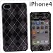メンズ☆iPhone4専用カバーiDress(アーガイル)ID-49