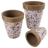 Eigenschaften Eschert Design  / 3er Set Dekorative Große Englische Pflanztöpfe