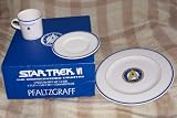 Pfaltzgraff Star Trek VI The Undiscovered Country 3 piece Bone China