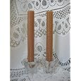 100% Beeswax Candles - One Pair of 6