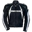 Cortech HRX Series 2 Men's Textile Street Racing Motorcycle Jacket w/ Free B&F Heart Sticker Bundle - Black