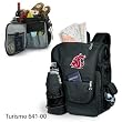 Washington State Cougars Turismo Insulated Day-Trip Backpack with Bottle - Black w/Digital Print