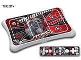 New Protective Skin for Nintendo Wii Fit Balance Board with E Shock impact protection - Toxicity - Red