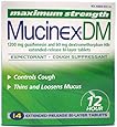 Mucinex DM Expectorant & Cough Suppressant, Cough & Chest Congestion, Maximum Strength, Extended-Release Bi-Layer Tablets, 14 ct.