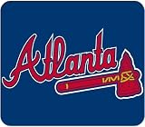 Atlanta Braves Script w Logo Mouse Pad