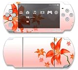 Flying Flowers Decorative Protector Skin Decal Sticker for Sony Playstation PSP Slim / PSP 3000