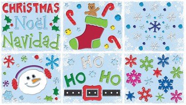 IMPACT INNOVATIONS 12153D X-mas Gel Cling, 12 by 12-Inch