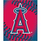 Anaheim Angels MLB Royal Plush Raschel Blanket (Big Stitching Series) (60x80)