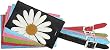 Daisy Flower Luggage Tag Set of 2 (same color) Travel Tag Choice of Colors