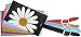 Daisy Flower Luggage Tag Set of 2 (same color) Travel Tag Choice of Colors