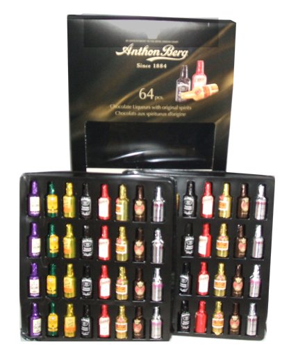 Anthon Berg Chocolate Liquers with Original Spirits 64 Piece Valentine's Day Gift Box