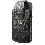 Blackberry Acc-60088-001 Leather Swivel Holster Case For Blackberry Classic Q20 - Retail Packaging - Black (802975859795)