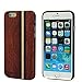 iPhone 6 Plus Folio Case, Handmade Real Bamboo Pattern Magnetic Closure/Stand/Wood bumper/360 protection Case for iPhone 6 Plus