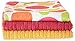 Ritz Microfiber 16 by 19-Inch Polka Dot and 2 Solid Kitchen Dish Towels, Pink/Yellow/Orange/Green, 3-Pack
