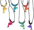 Fun Express Acrylic Dolphin Necklace with Jewel Eyes (1 Dozen)
