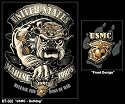 Black Ink - USMC Bulldog T-shirt
