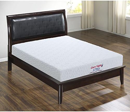 Glory Furniture 8" Atria Visco Memory Foam Twin Mattress with 2" Gel Top and Washable Zip-Off Cover