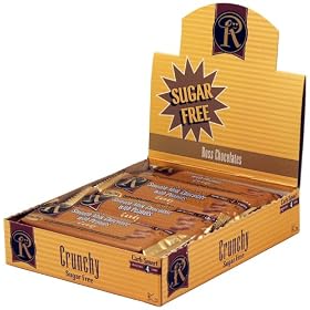 Box of 12 No Sugar Added Milk Chocolate with Peanuts Bars - Low Carb Chocolate From Ross Chocolates