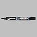 Avery(R) Marks-A-Lot(R) Permanent Bullet Tip Markers, Black, Pack Of 12