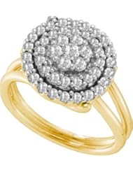 0.75CTW DIAMOND FLOWER RING
