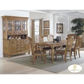 Home Elegance 967-7 Mendocino Collection 7 Piece Dining Room Set Country Oak Finish Free... by Home Elegance