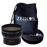 37mm 0.45x Wide Angle Lnes for Canon HF21 + 1 Ultra Fine GOJA Microfiber Cl ....
